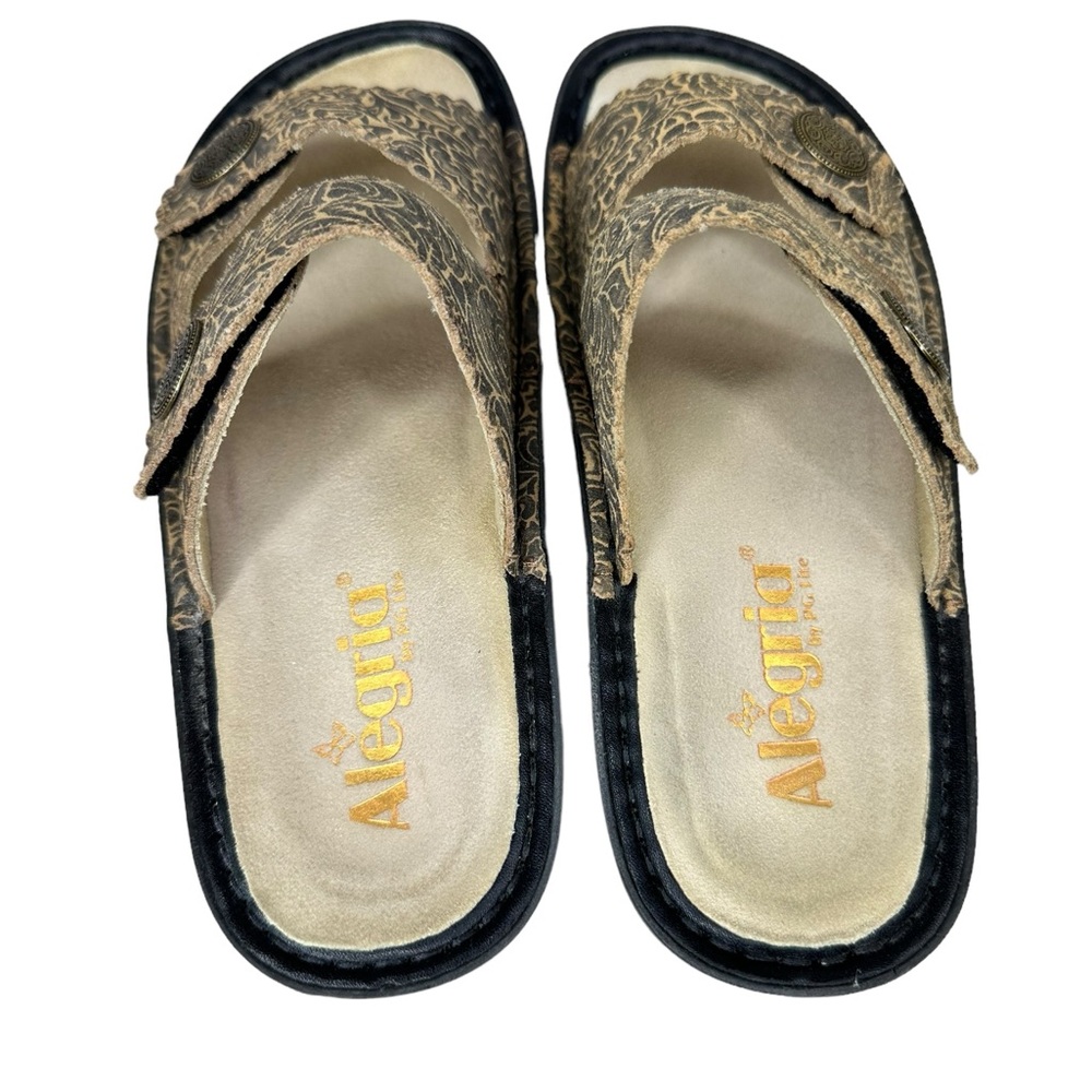 Alegria Women’s Sandra Freedom Rock Leather Adjustable Slide Sandals Clogs Size6 - Picture 5 of 8